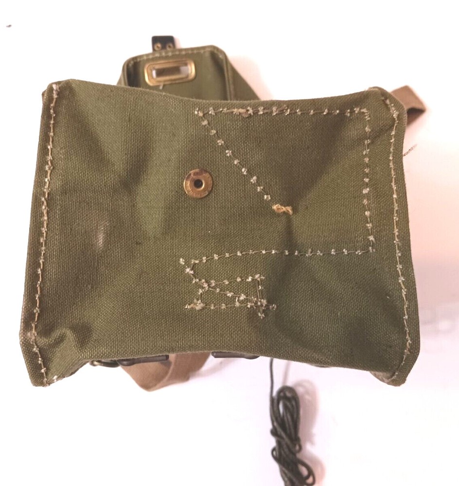 Genuine WWII Dated Webbing Haversack British Engineer Canvas Shoulder Bag