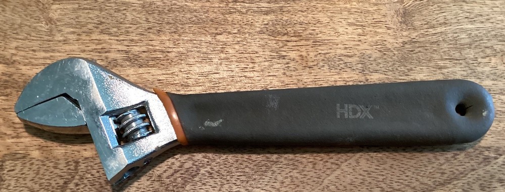Nice HDX 6" Adjustable Wrench with Cushion Rubber Coated Handle