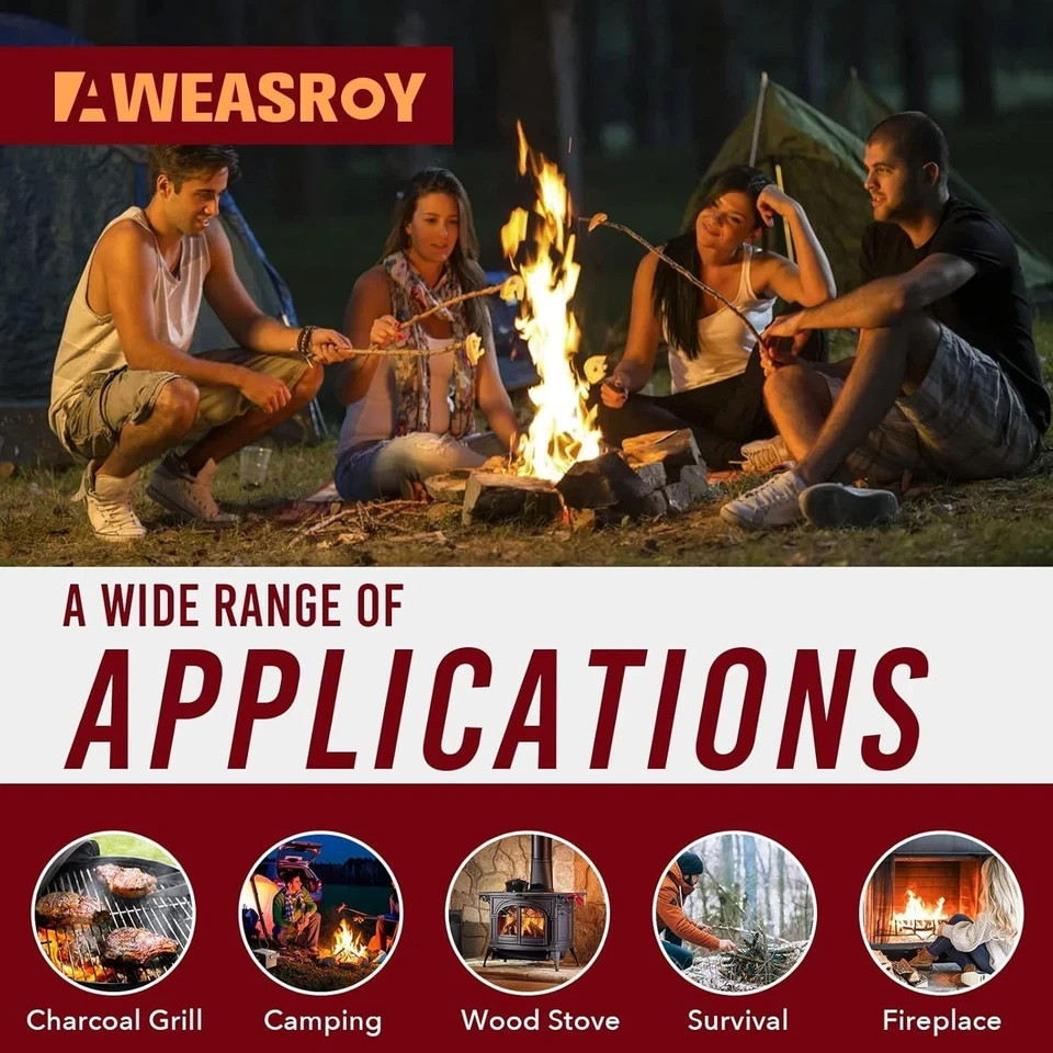 Fire Starter Squares 64, Odorless Fire Starters for Fireplace, Camping