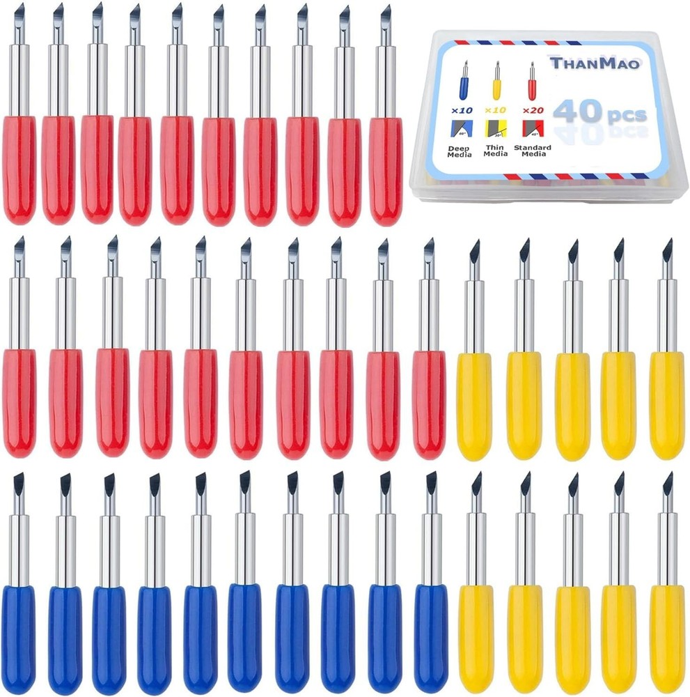 Precision Cutting & Diverse Material Suitability: 40 Pcs Replacement Blade Set