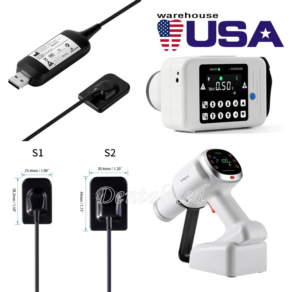 Dental X Portable Ray Digital Machine Rayos No Shield/Frequency Sensor Size 1/2
