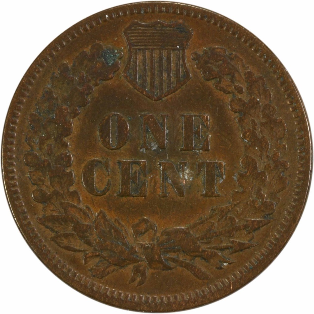 1874 Indian Cent EF Uncertified #932