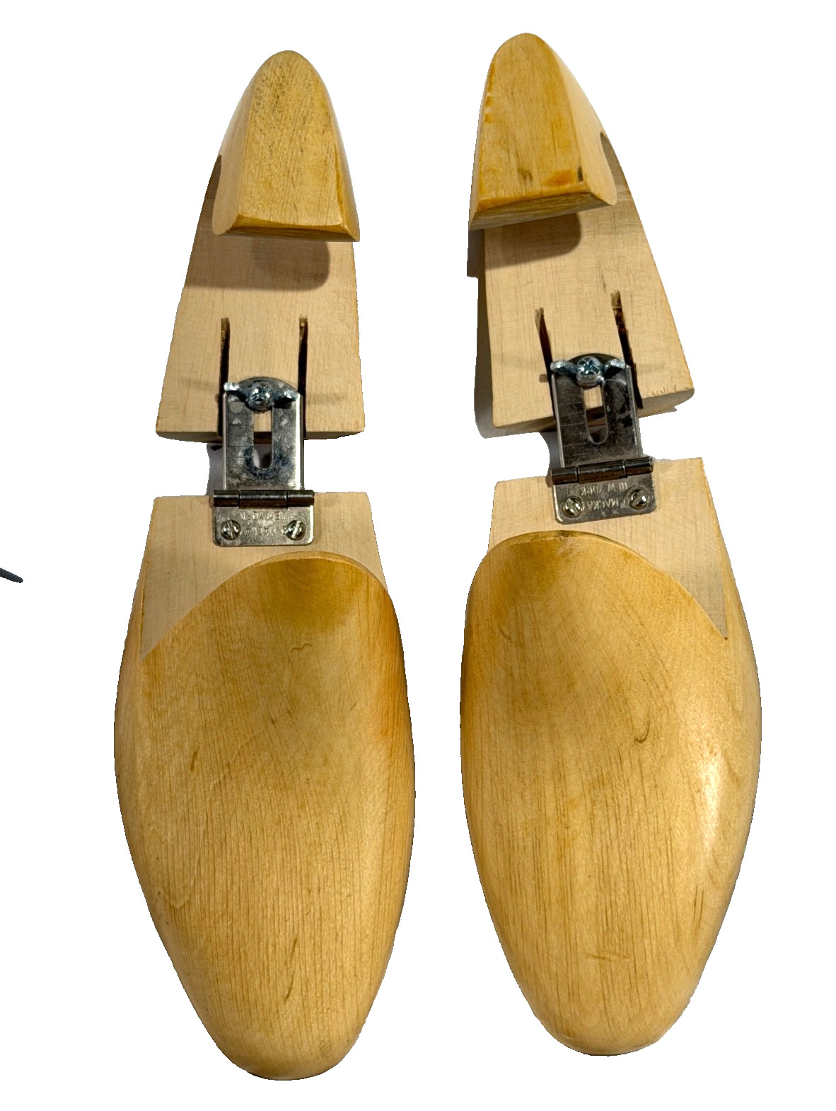 Vintage D Mackay Mens Wooden Shoe Tree Stretchers Made in New York USA