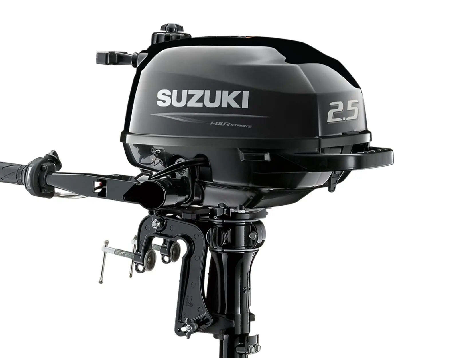 Suzuki Outboard Motor DF2.5S5 | 2.5HP 4-Stroke, 15 Inch Shaft, Tiller