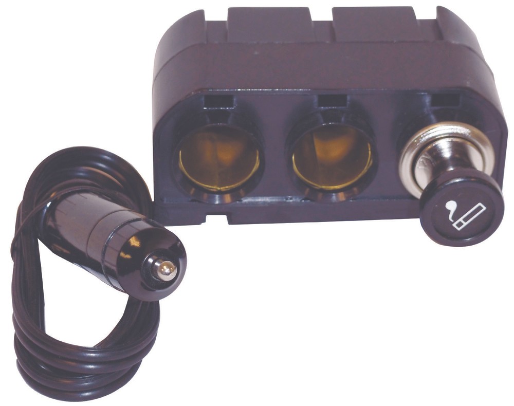 Barjan 3602240 Cigarette Socket Adapter Converts Single Socket To Triple Socket.
