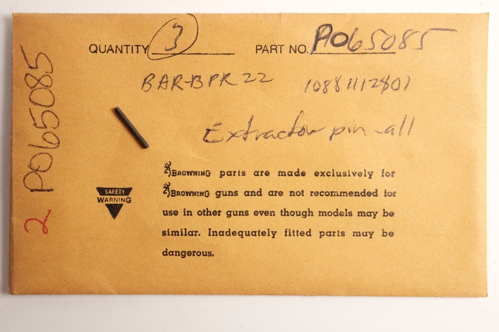 Browning BAR & BPR 22 Extractor Pin 65085