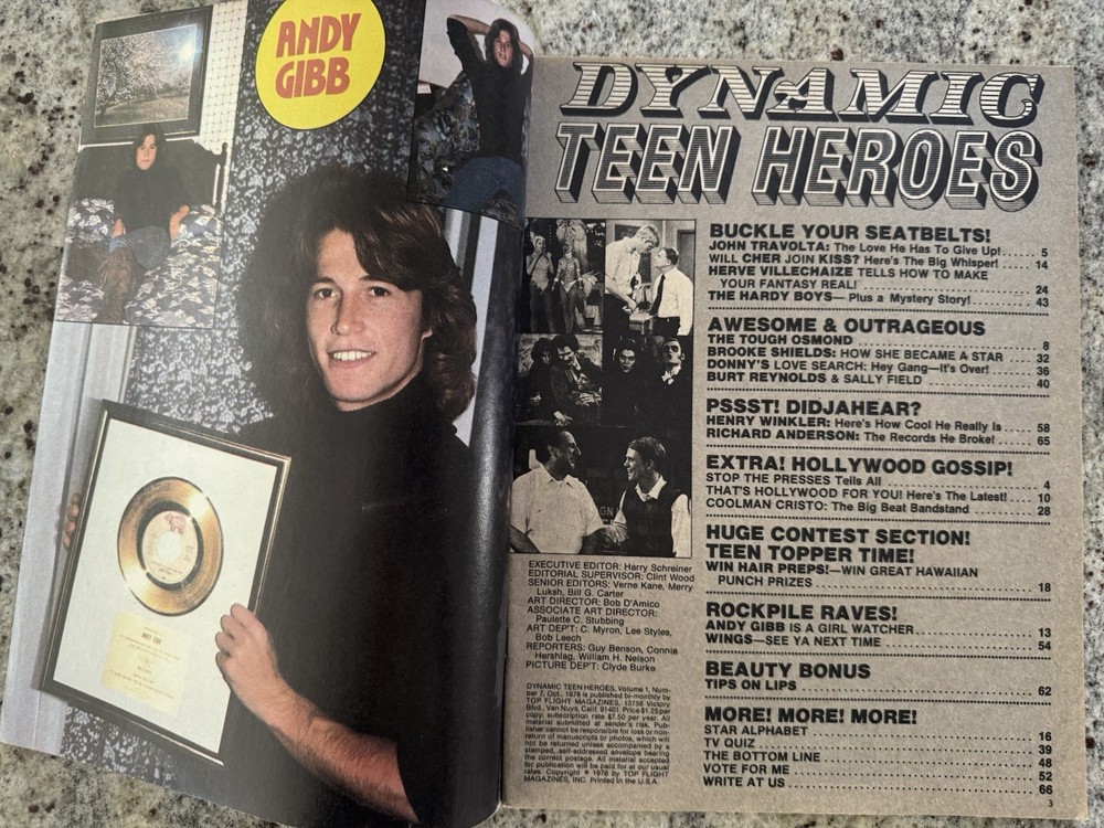 KISS 1978 TEEN HEROES KISS MAGAZINE GENE PAUL ACE PETER AUCOIN VINTAGE MEGA RARE