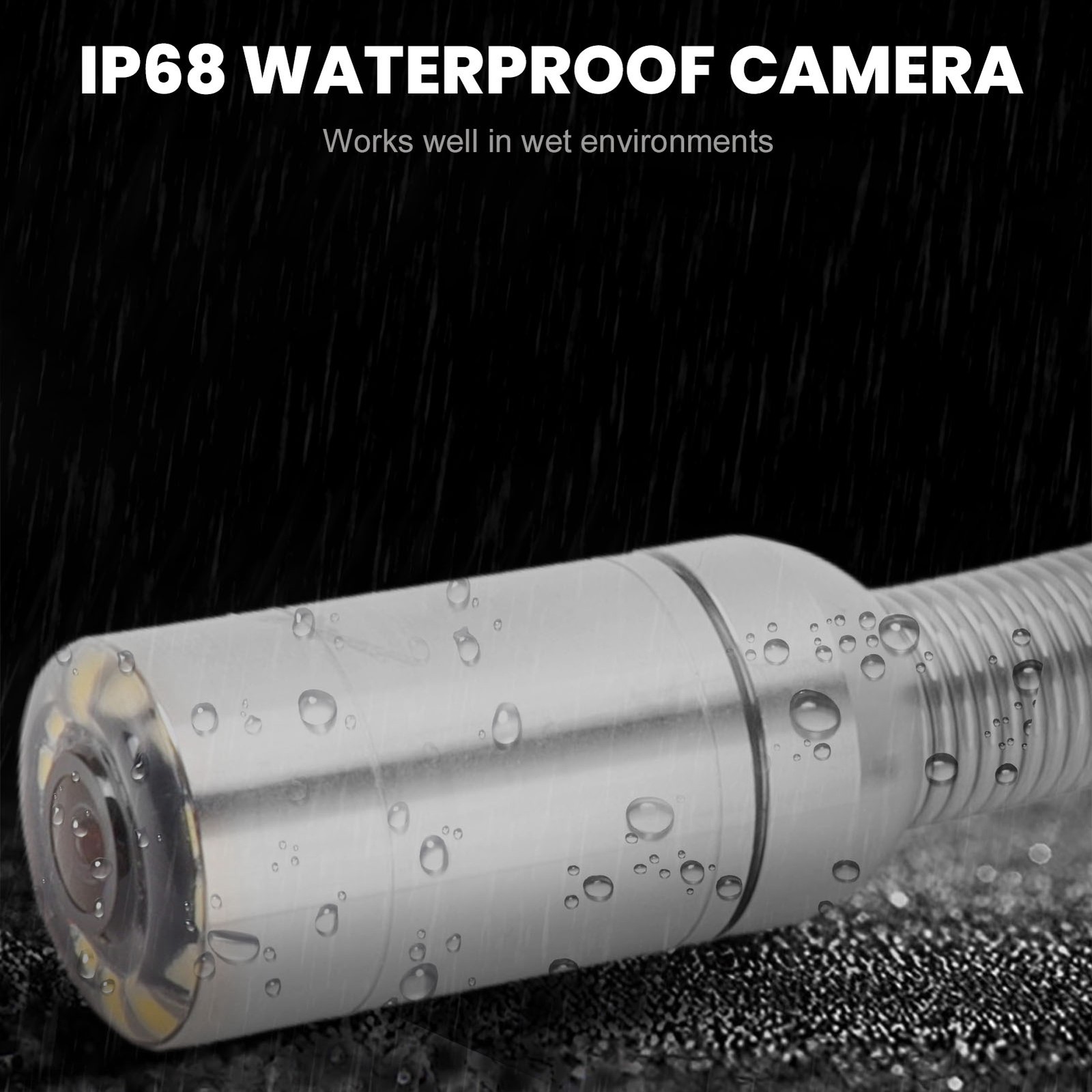 23mm Sewer Inspection Camera Head Professional IP68 Water Resistant 15mm Thread