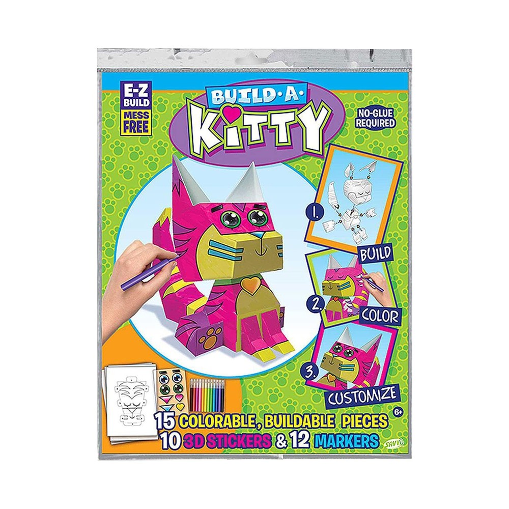 Savvi E-Z Build a Kitty Colorups Kit