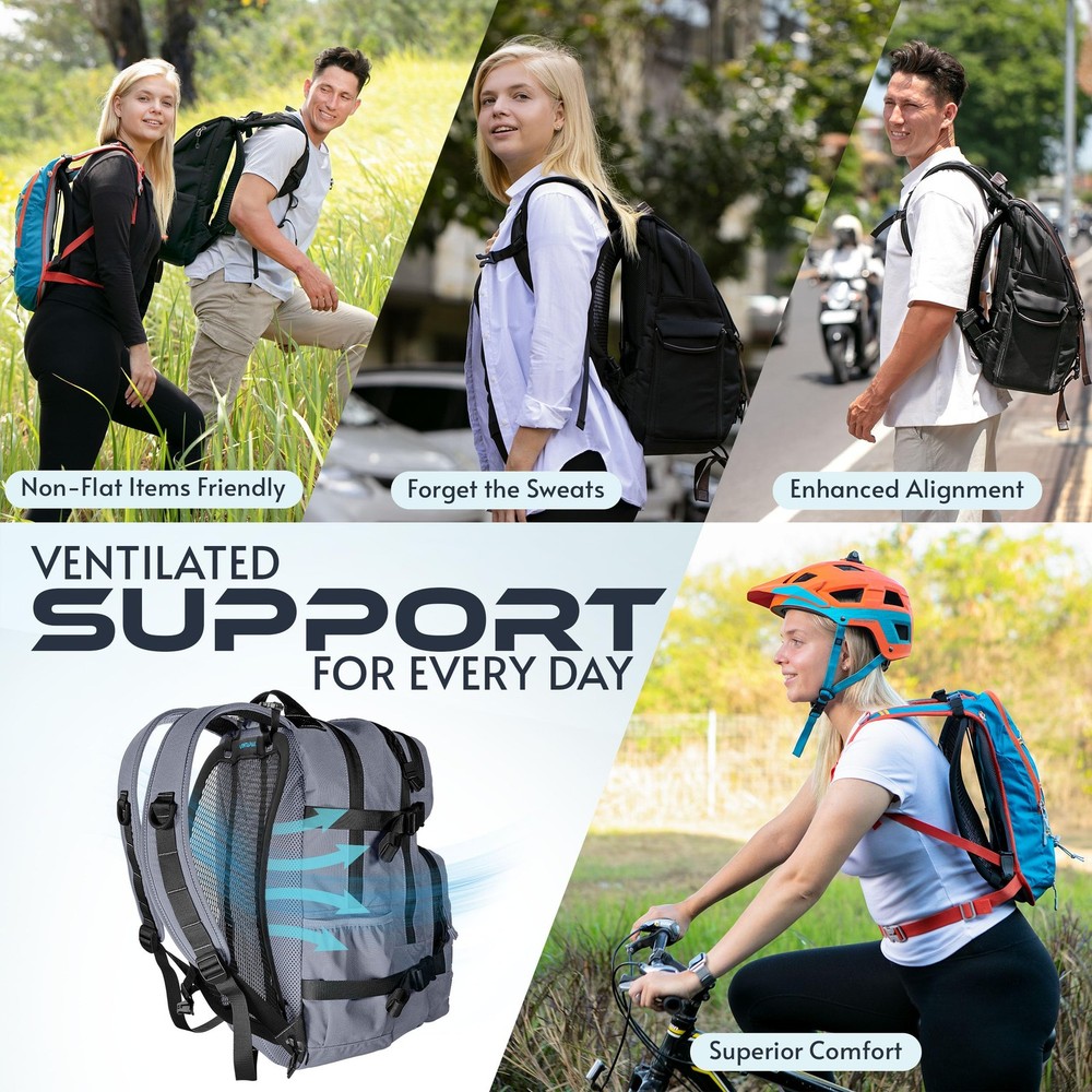 Lightweight Ventilation Backpack Spacer - Frame for Hiking, Commuting & Bikin...