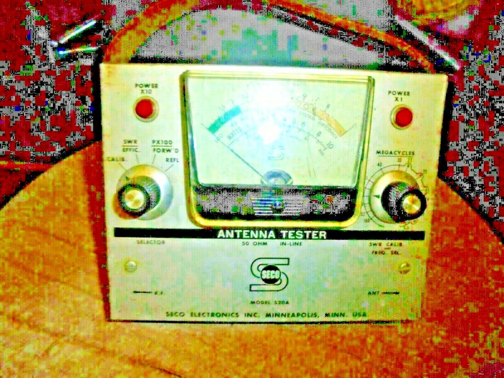 VINTAGE ANTENNA TESTER MODEL: 520A MADE BY SECO ELECTRONICS