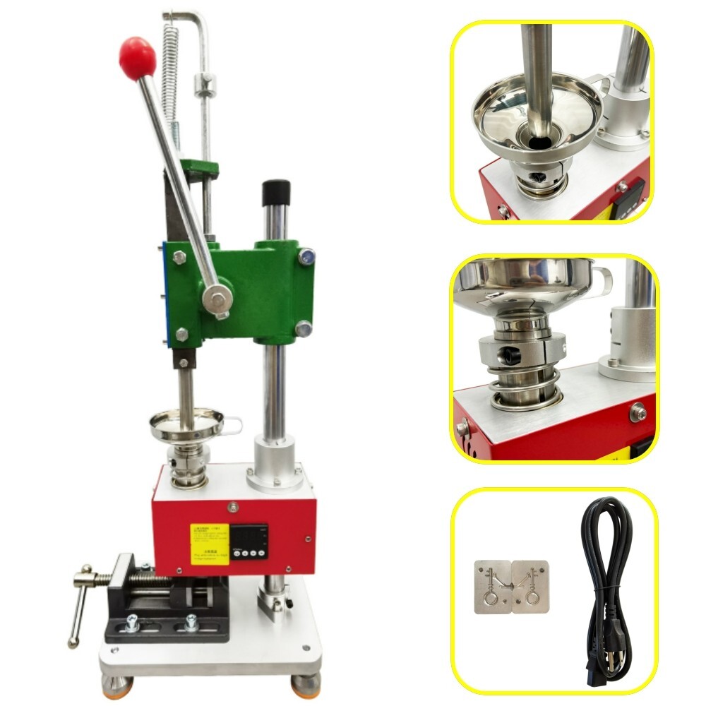 110V Manual Vertical Plastic Injection Molding Machine DIY  No Air Compressor