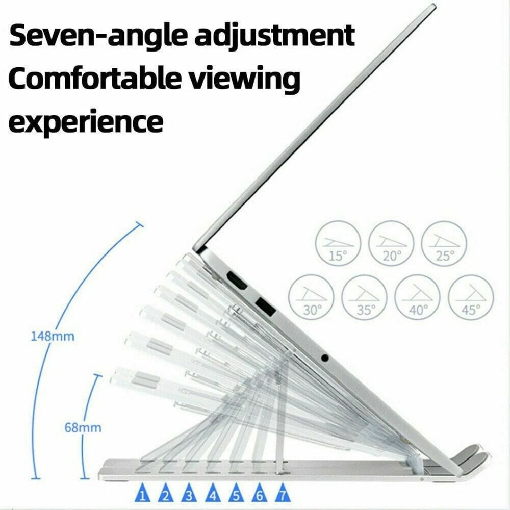 Portable Laptop Notebook Ipad Computer Multi-Angle Adjustable Foldable Stand
