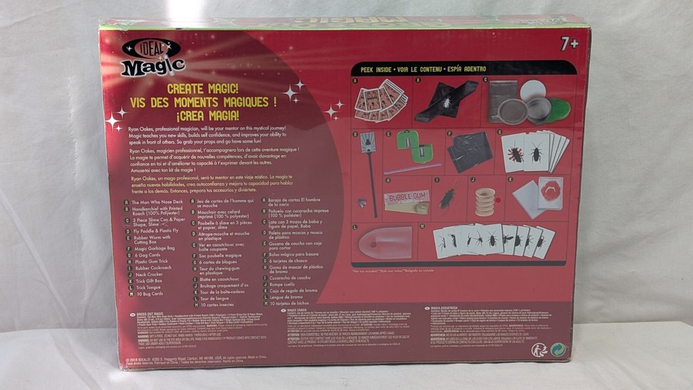 IDEAL Gross Out Magic unopened box with 40 tricks dated 2018
