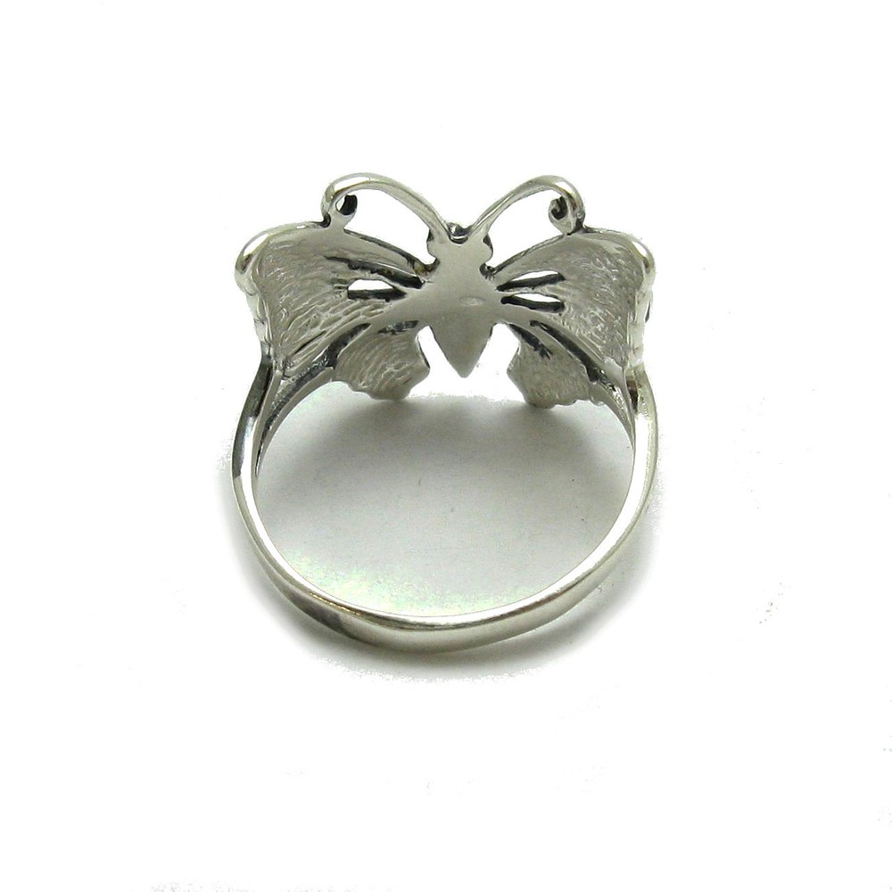 Stylish Genuine Sterling Silver Ring Stamped Solid 925 Butterfly Handmade