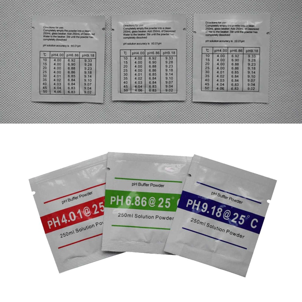 15PACK PH BUFFER SOLUTION POWDER PRECISE CALIBRATION - pH 4.01 / 6.86 / 9.18 UF0
