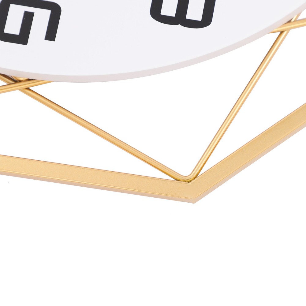 Modern Wall Clock - Silent Battery Powered Analog , Easy Mount