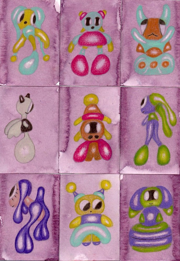 ACEO Full Set Scan ~Stickers and Prints~