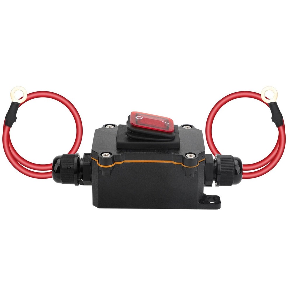 New DC 12-24V Inline Cord Switch Copper Ring Power Wire On/Off Switch Waterproof