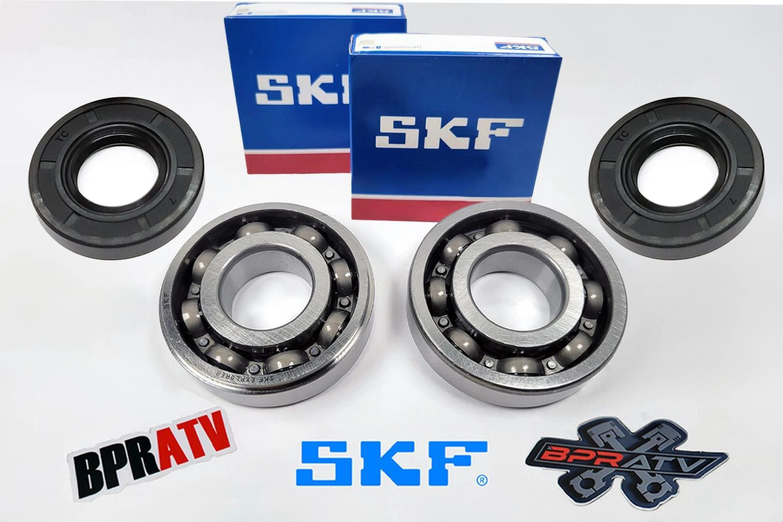 KX60 KX65 KX80 KX85+ SKF OEM Replacement Crankshaft Crank Main Bearings Seal Kit