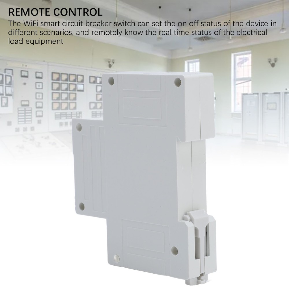 Smart WiFi Circuit Breaker Wireless Remote Control Enegy Meter Switch Protector