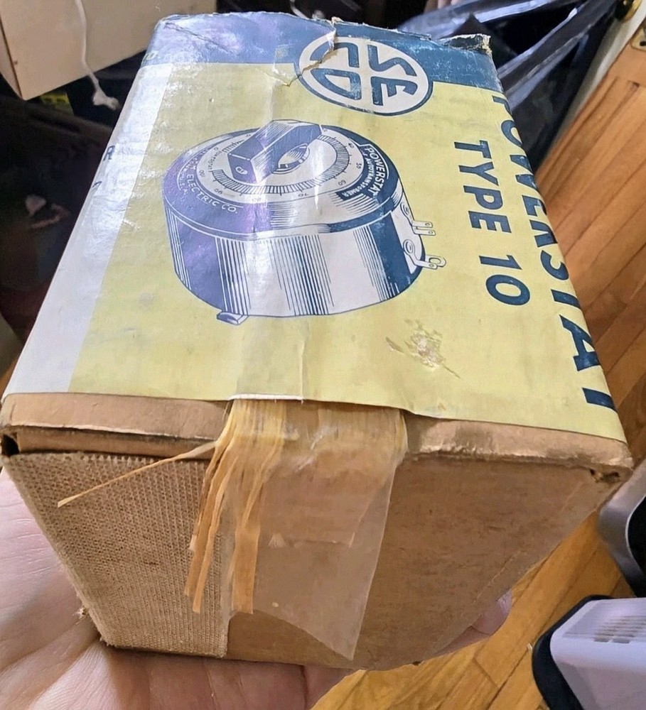 NOS Superior Electric Powerstat Type 10 Variac Variable Transformer 0-132V Seald