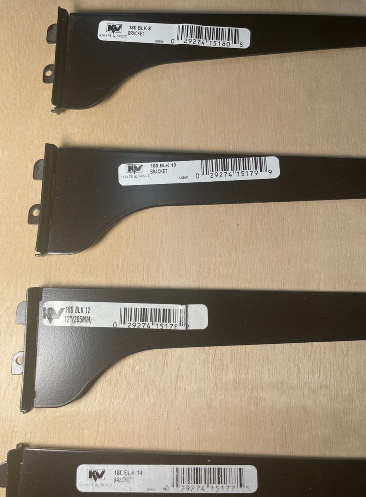 KV 180 14" BLACK Single Single Track Bracket