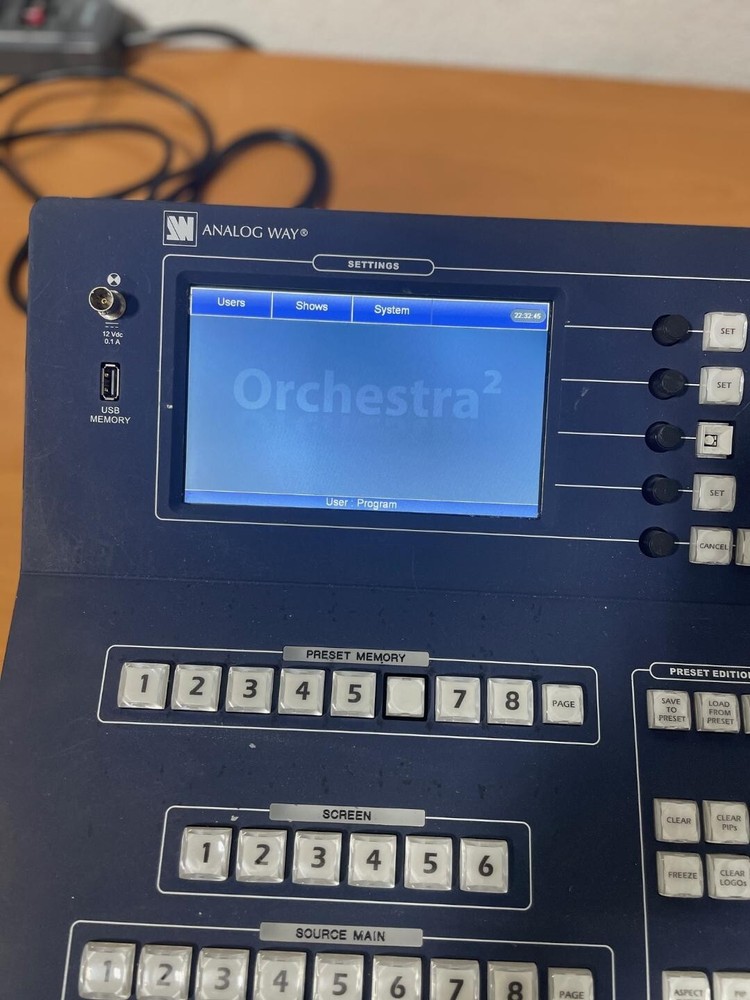 Analog Way ORC50 Orchestra Multi-Screen Touch Event Controller LCD