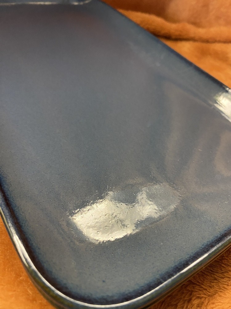 KOOV 2x Large 2x Medium Serving Trays Plates Rectangular Blue