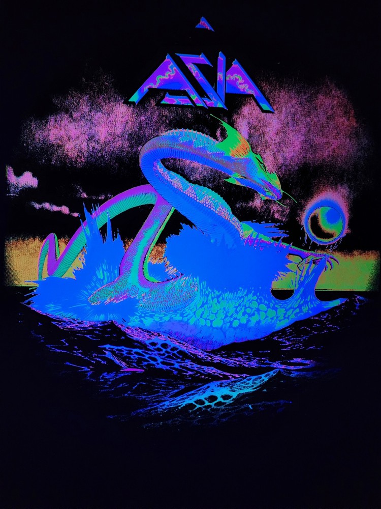 VINTAGE ASIA BAND BLACKLIGHT POSTER