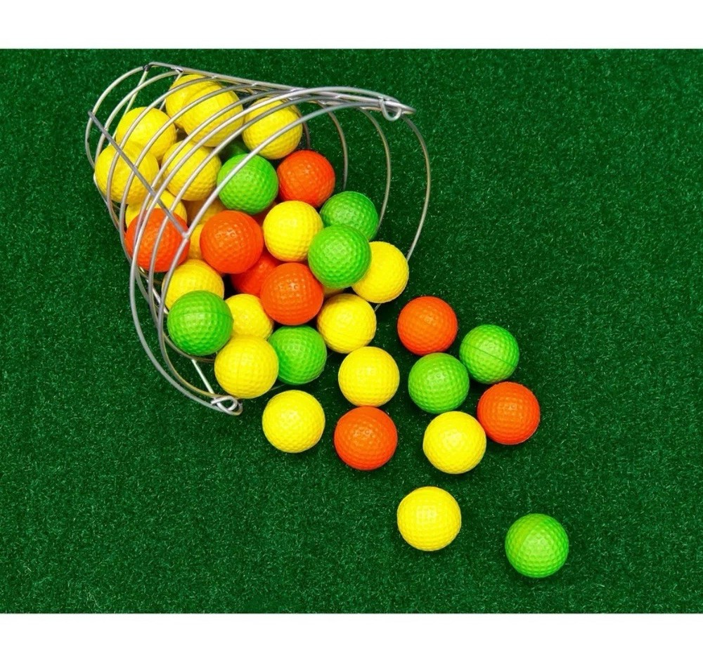 Callaway Assorted Soft Flight Golf Balls & Launch Zone Hitting Mat W/Rubber Back