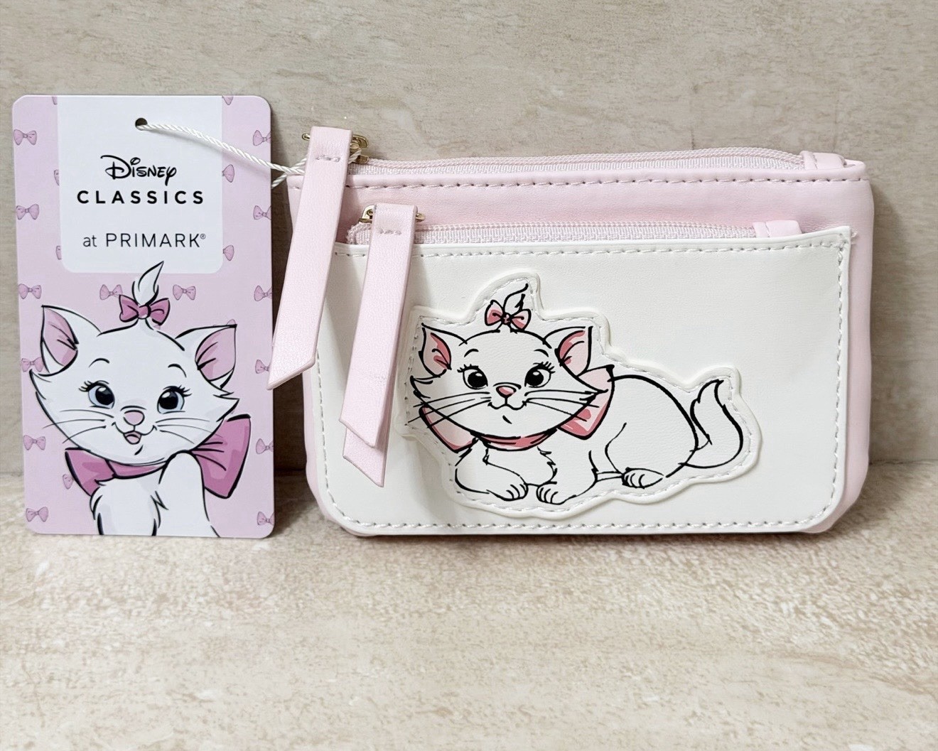 Disney Marie Aristocats Crossbody Bag Cellphone Holder & Coin Purse *Primark-NEW