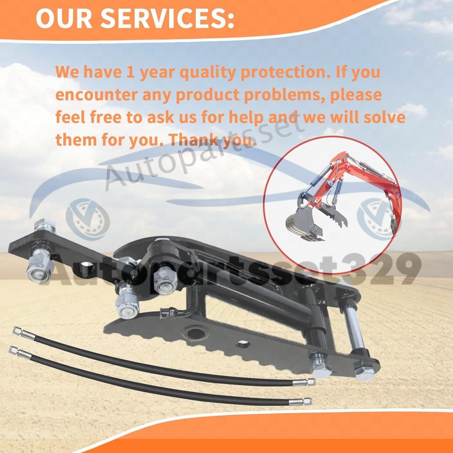 Mini Excavator Attachment Three Holes Hydraulic Clip Thumb for Small Digger