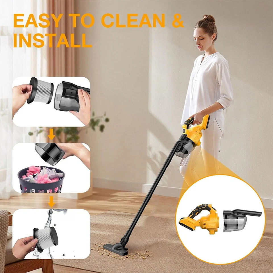 Cordless Vacuum Cleaner with 20V Battery 5 in 1 Handheld Electric Vacuum Cleaner