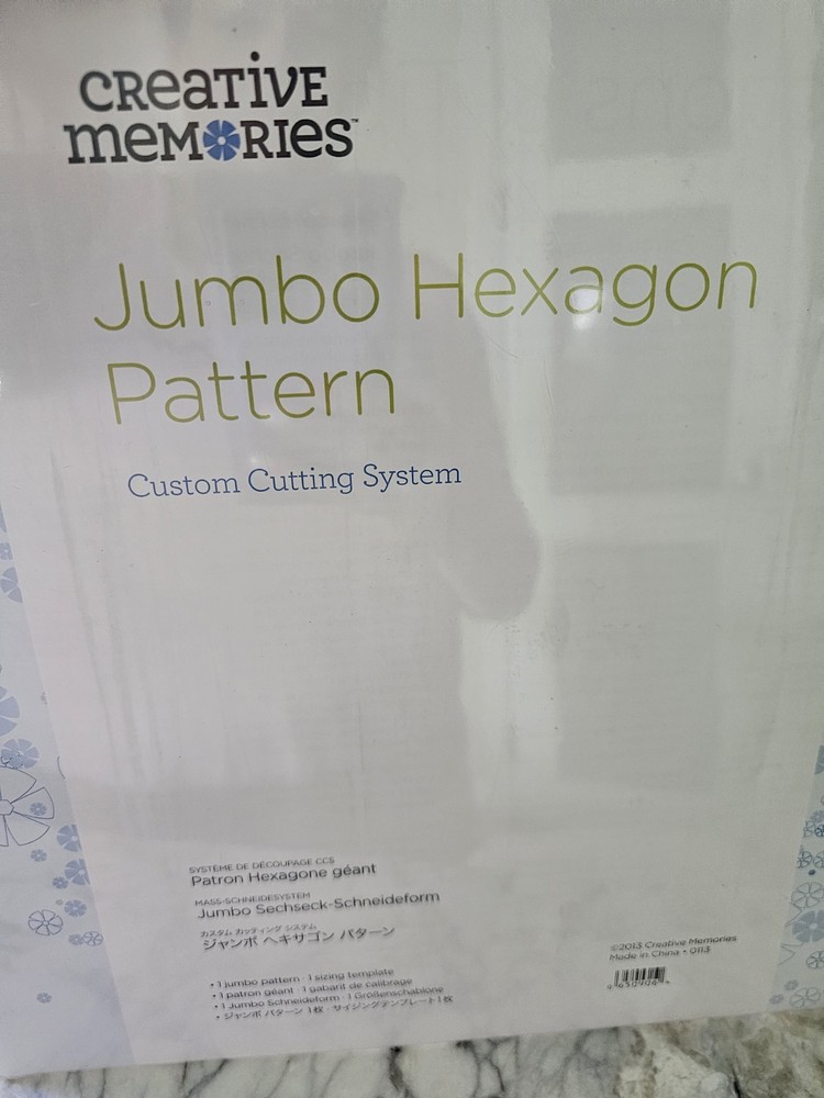 Creative Memories Jumbo Hexagon Pattern with Template