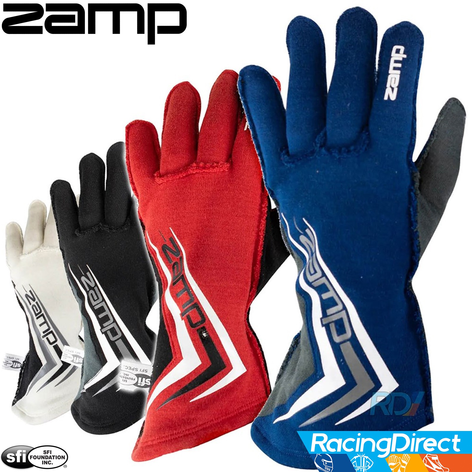 ZAMP - ZR-60 SFI-5 Gloves | Nomex SFI3.3/5 Rated | Auto Racing Gloves