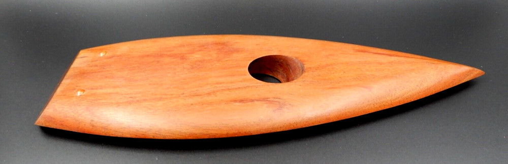 SOLID TEAK WOOD DANISH MODERN BOTTLE SUPPORT AND COASTER