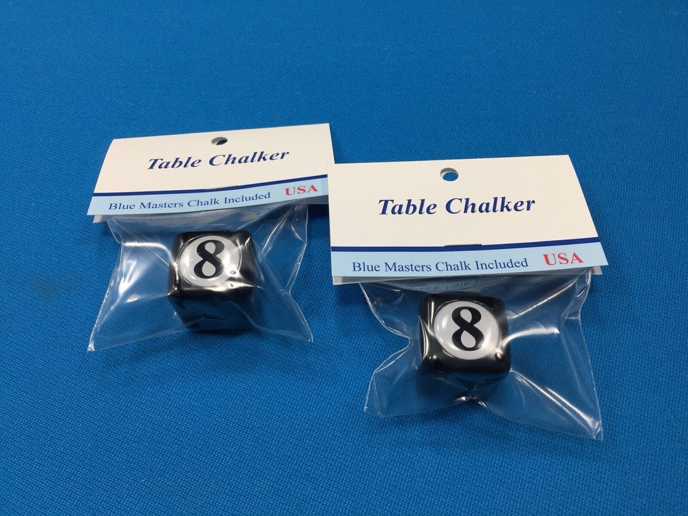 ( 2 ) Billiard Pool Table Cue Chalk Holder 8-Ball Master's Chalk