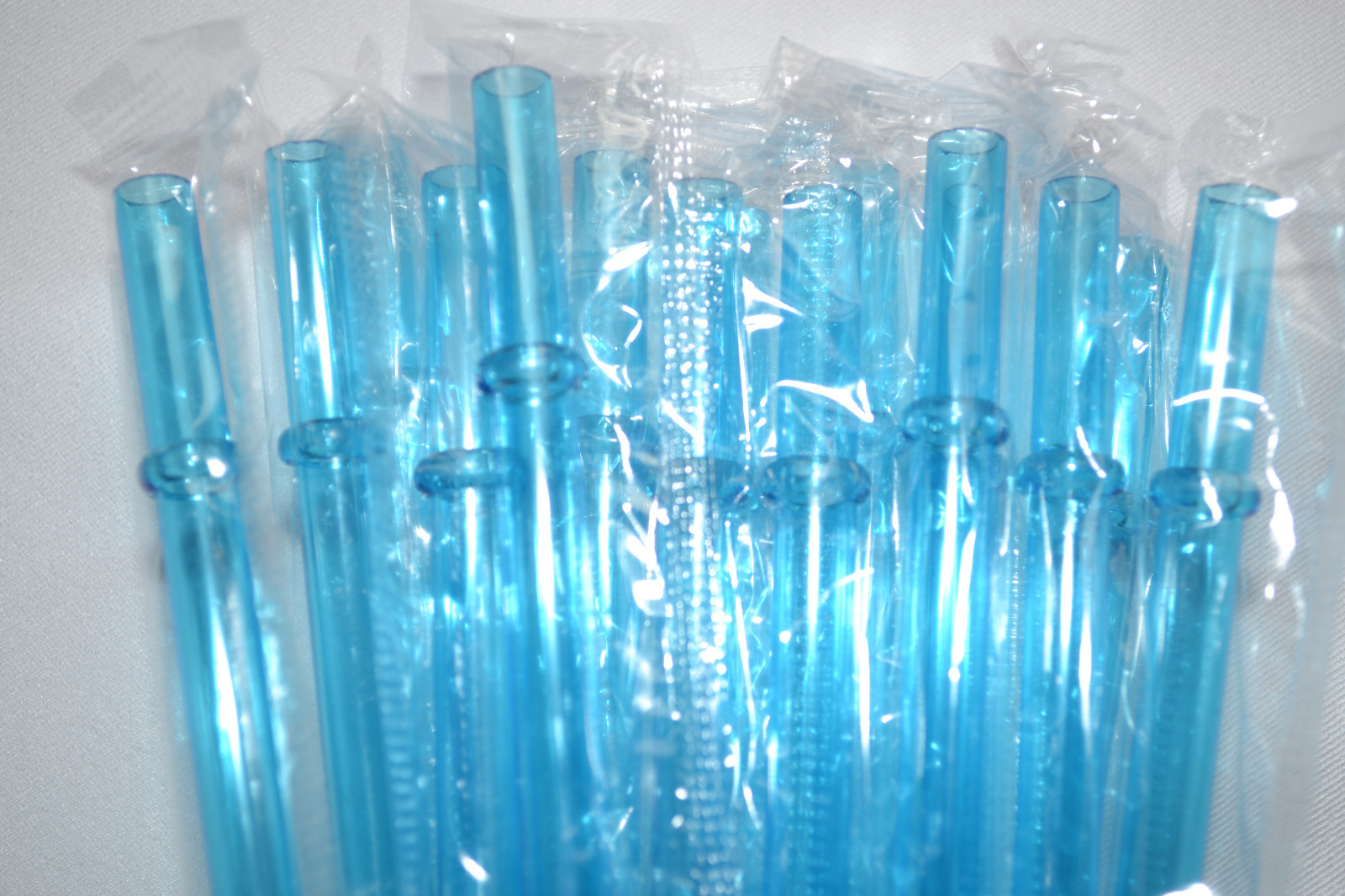 Reusable Straws Clear Solid Colors Plastic Acrylic 9” Rings BPA Free Sealed #2