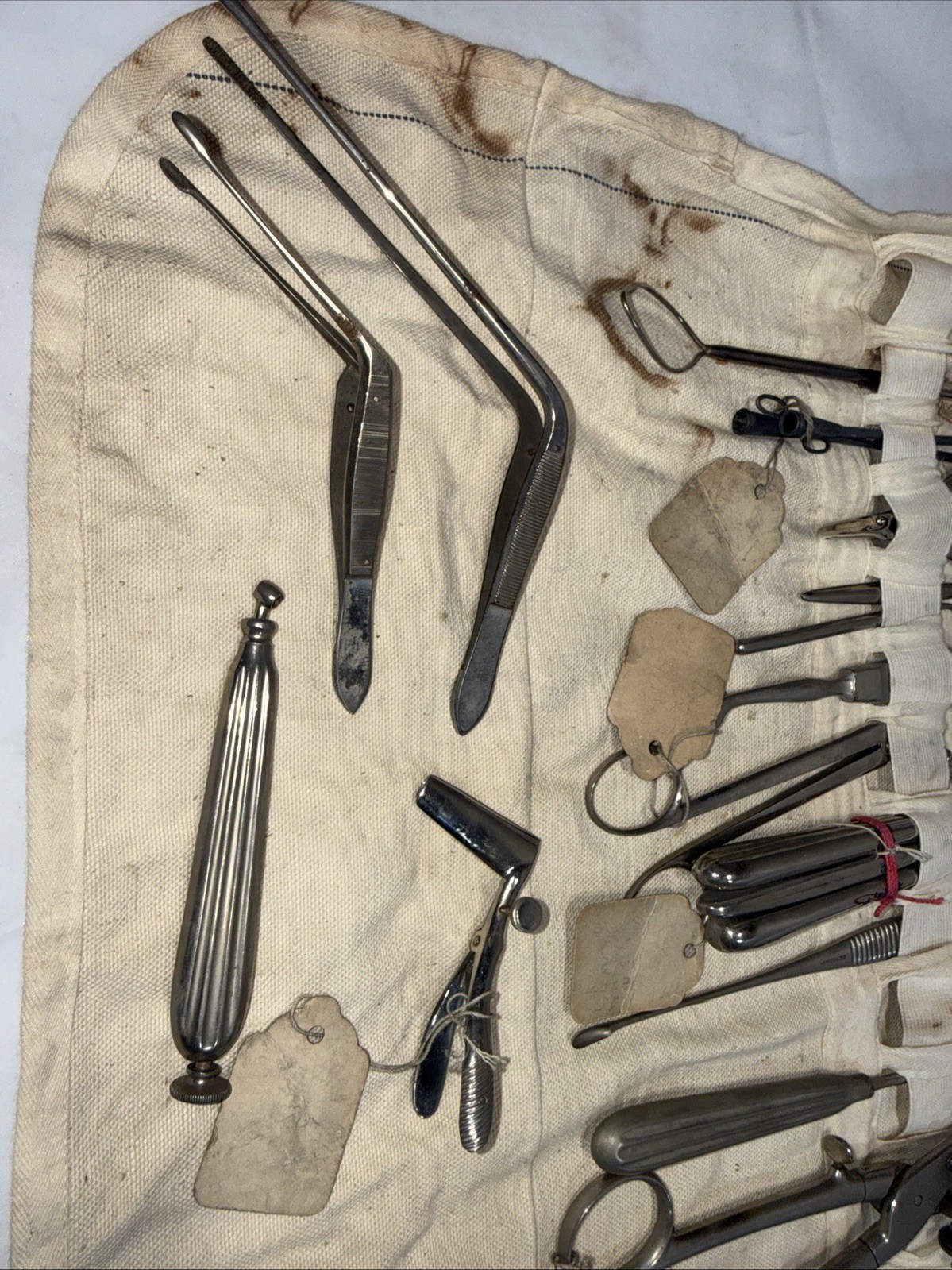 1890s LENZ & SONS Antique Surgical Instrument Ear Nose Throat Medical Tool Lot