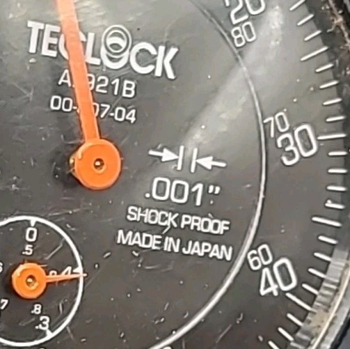 Teclock AI-921B Dial Drop Indicator 0-100 Reading .001"