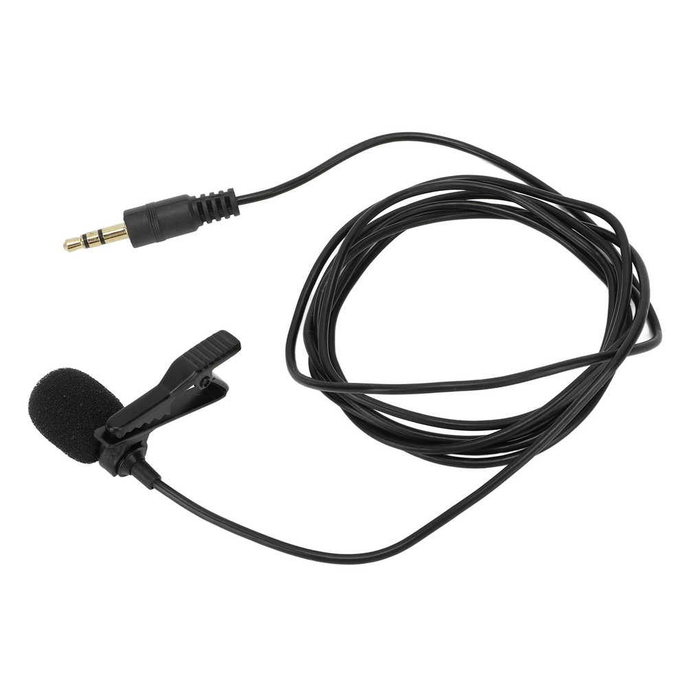 Lavalier Microphone Noise Reduction Omnidirectional Clip On Mic For Interview