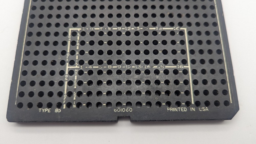 Vintage IBM 601060 Plug Board Machine Plugboard Control Panel FOR DISPLAY