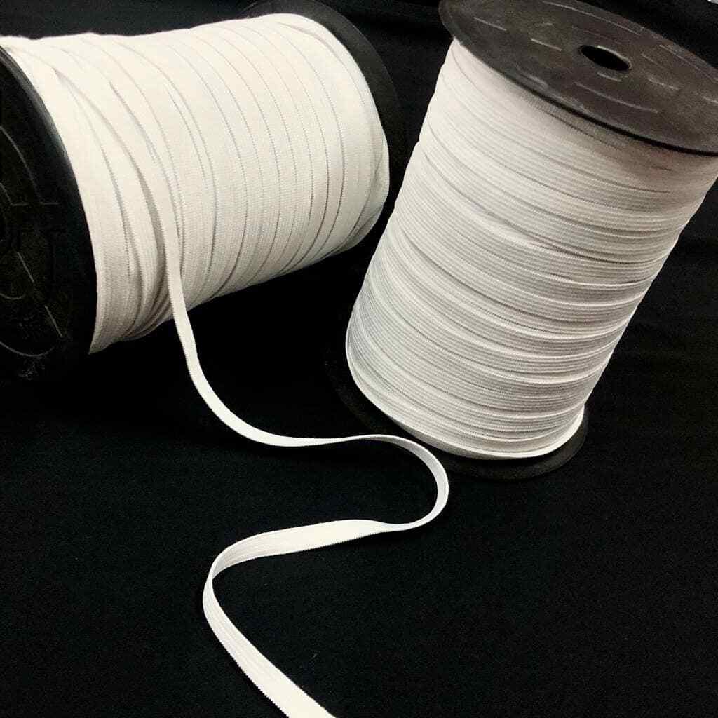 Premium Elastic Bands for Sewing 5/16″ Width (8mm) White and Black 220YD By ROLL