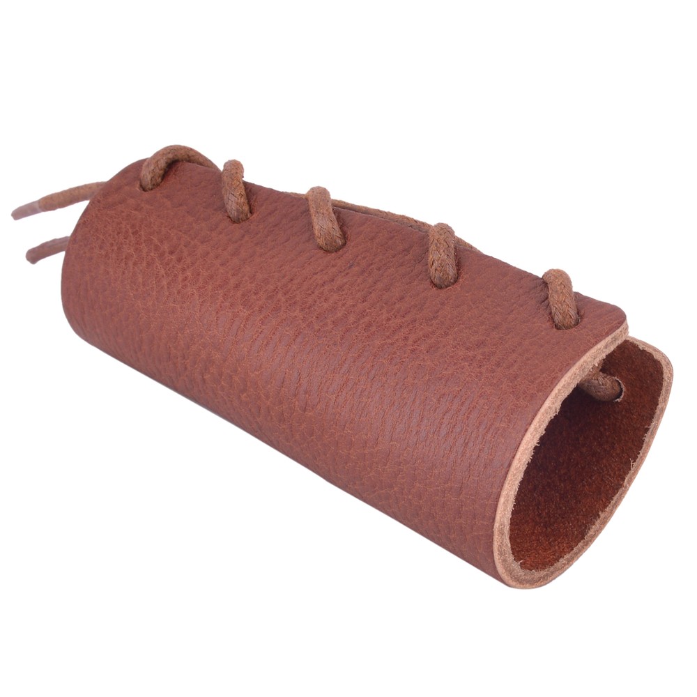 Quality Leather Axe Handle Guard Collar Holster /Axe Protector Covers, Brown