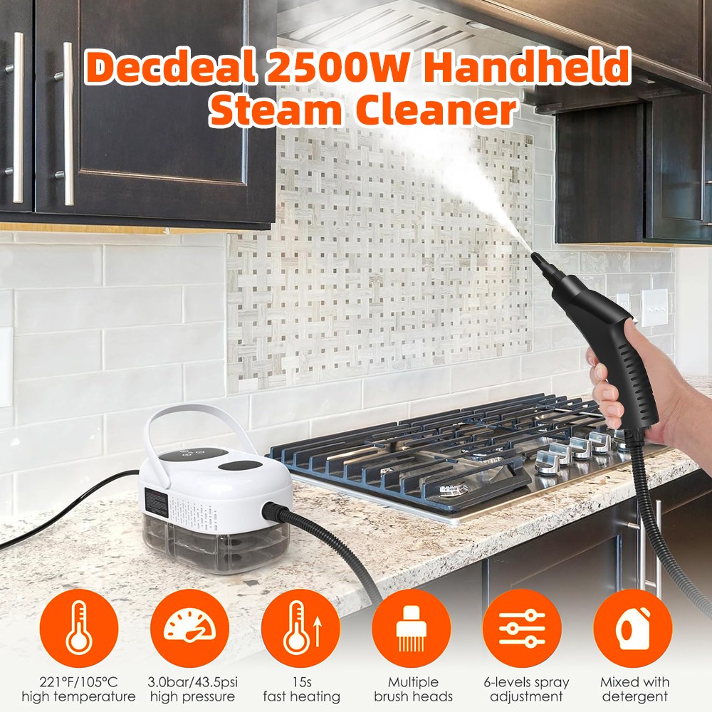 3000W Maquina de limpieza a vapor limpiador Táctil para carro casa hogar Potente