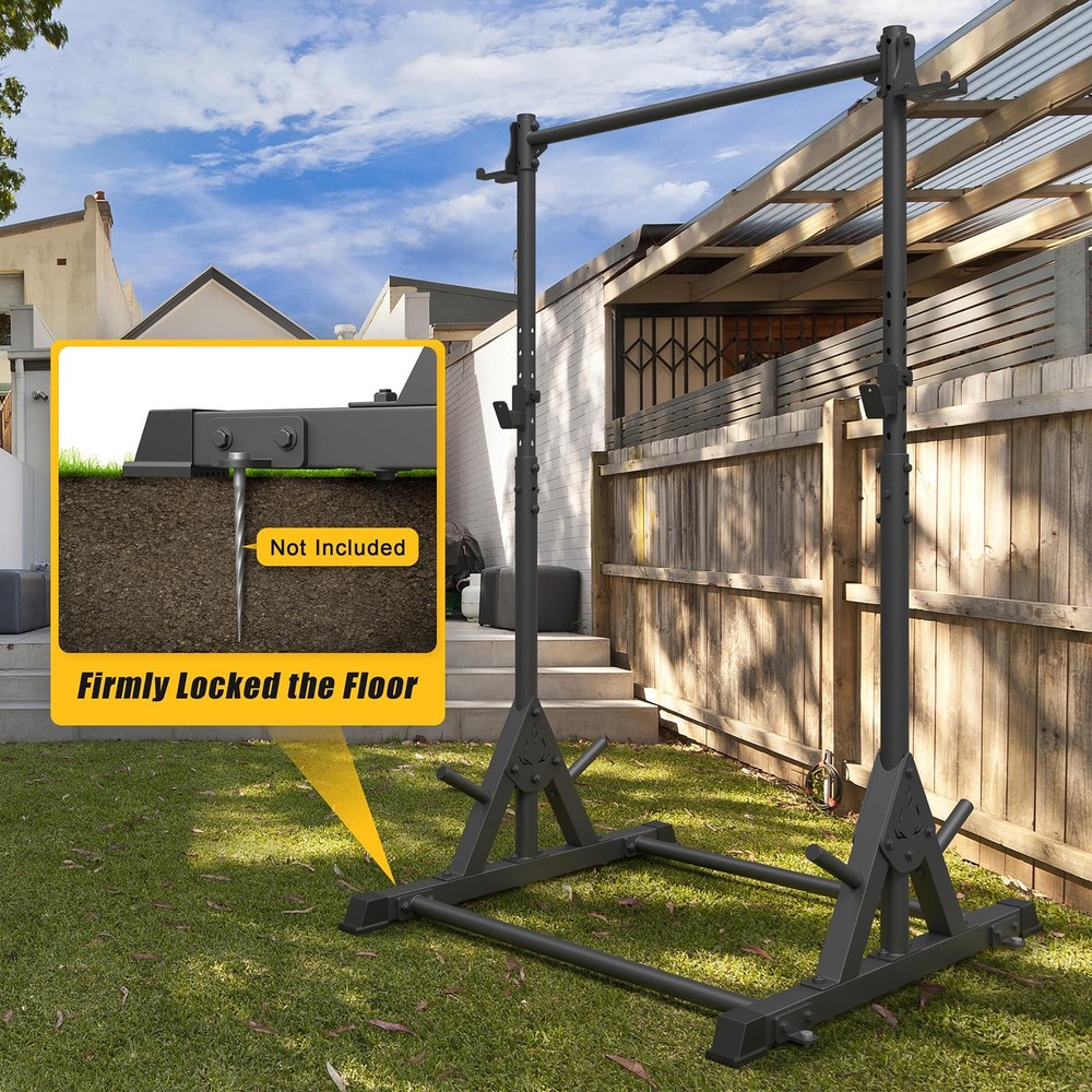 Pull Up Station, Strength Training Workout Pull Up Bar Free Standing for Home...