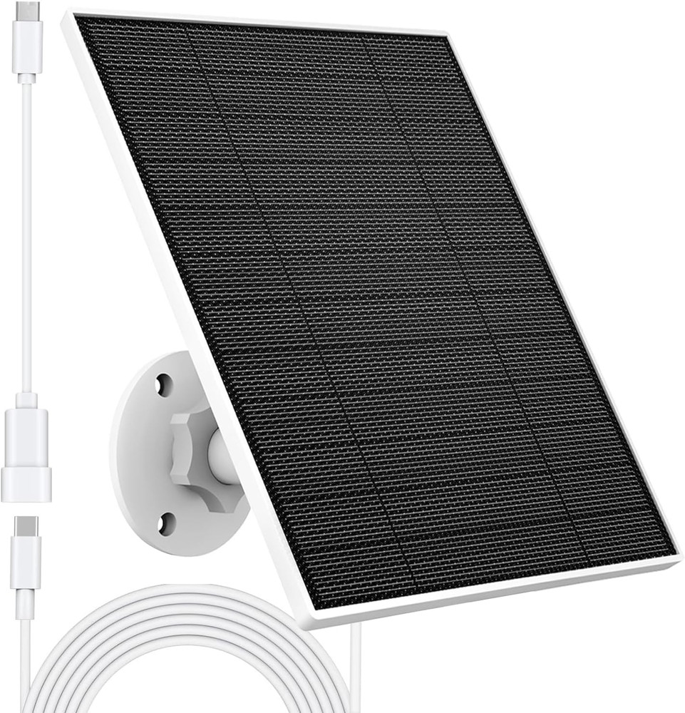 Solar Panel for Eufy Outdoor Camera, 5W Camera Solar Panel Charger Compatible...