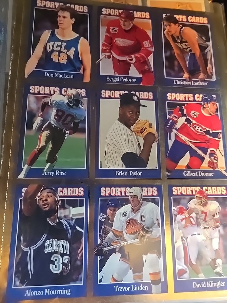 Baseball Binder Filled With Old Cards