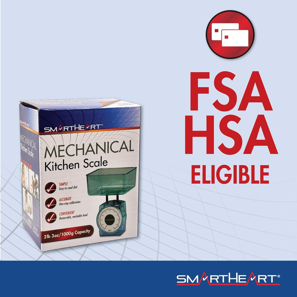 Smartheart Mechanical Kitchen Scale | Simple One-Step Calibration | Precise Meas